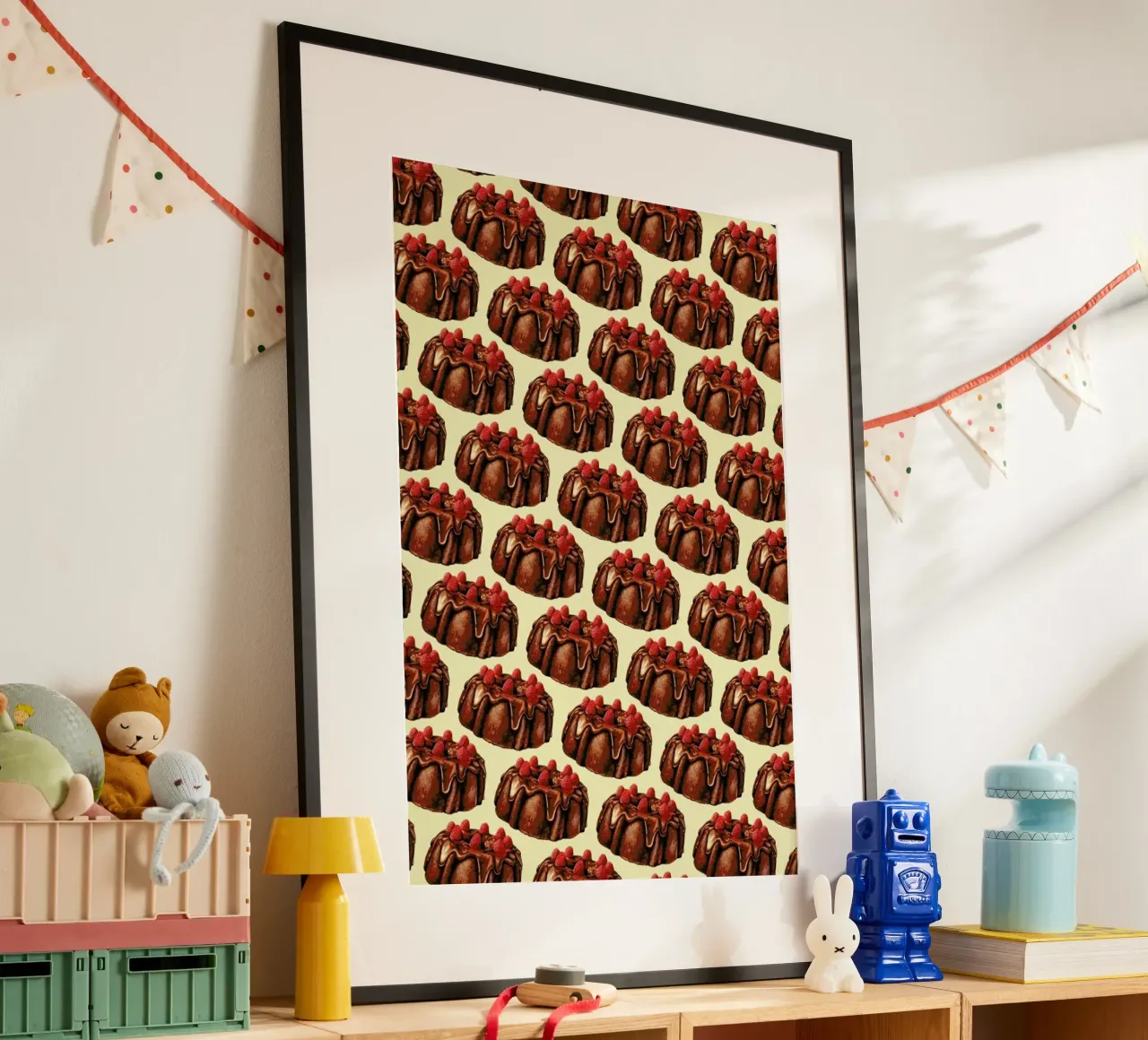 Chocolate Bundt Cake Pattern poster da Kelly Gilleran