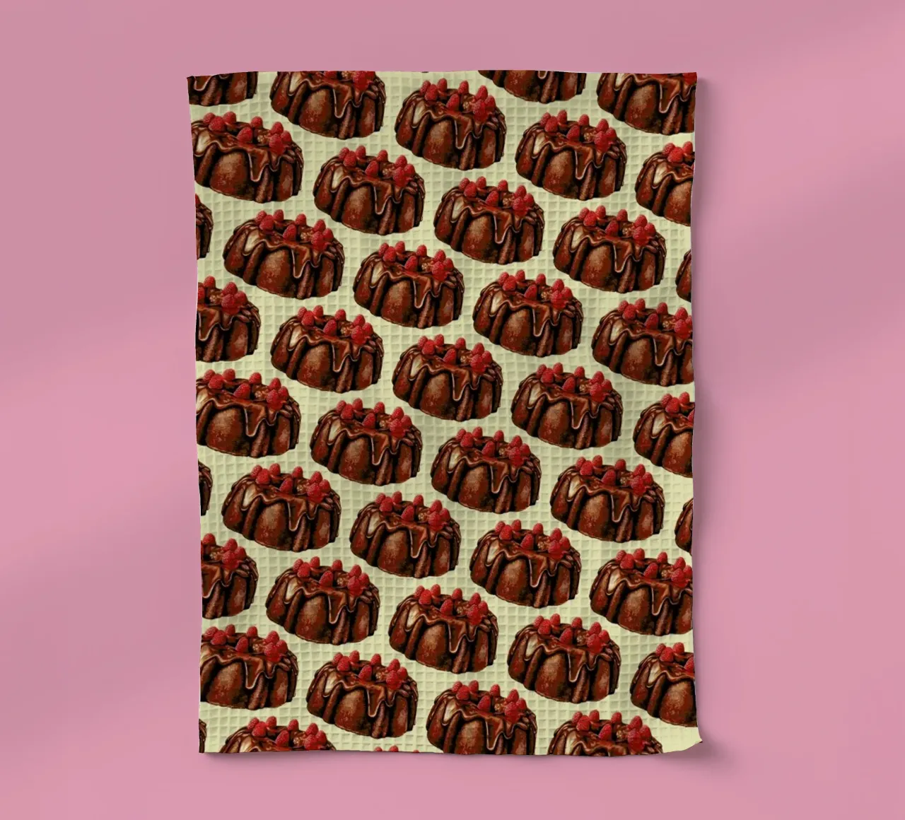 Chocolate Bundt Cake Pattern canovaccio da cucina da Kelly Gilleran