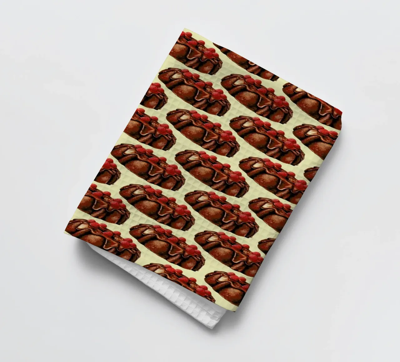 Chocolate Bundt Cake Pattern canovaccio da cucina da Kelly Gilleran