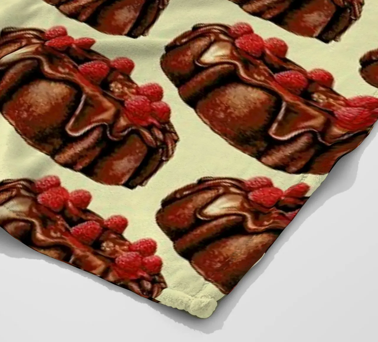 Chocolate Bundt Cake Pattern coperta in pile da Kelly Gilleran