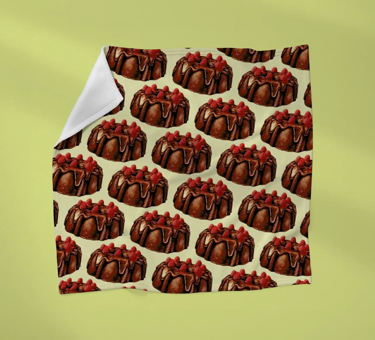 Chocolate Bundt Cake Pattern coperta in pile da Kelly Gilleran