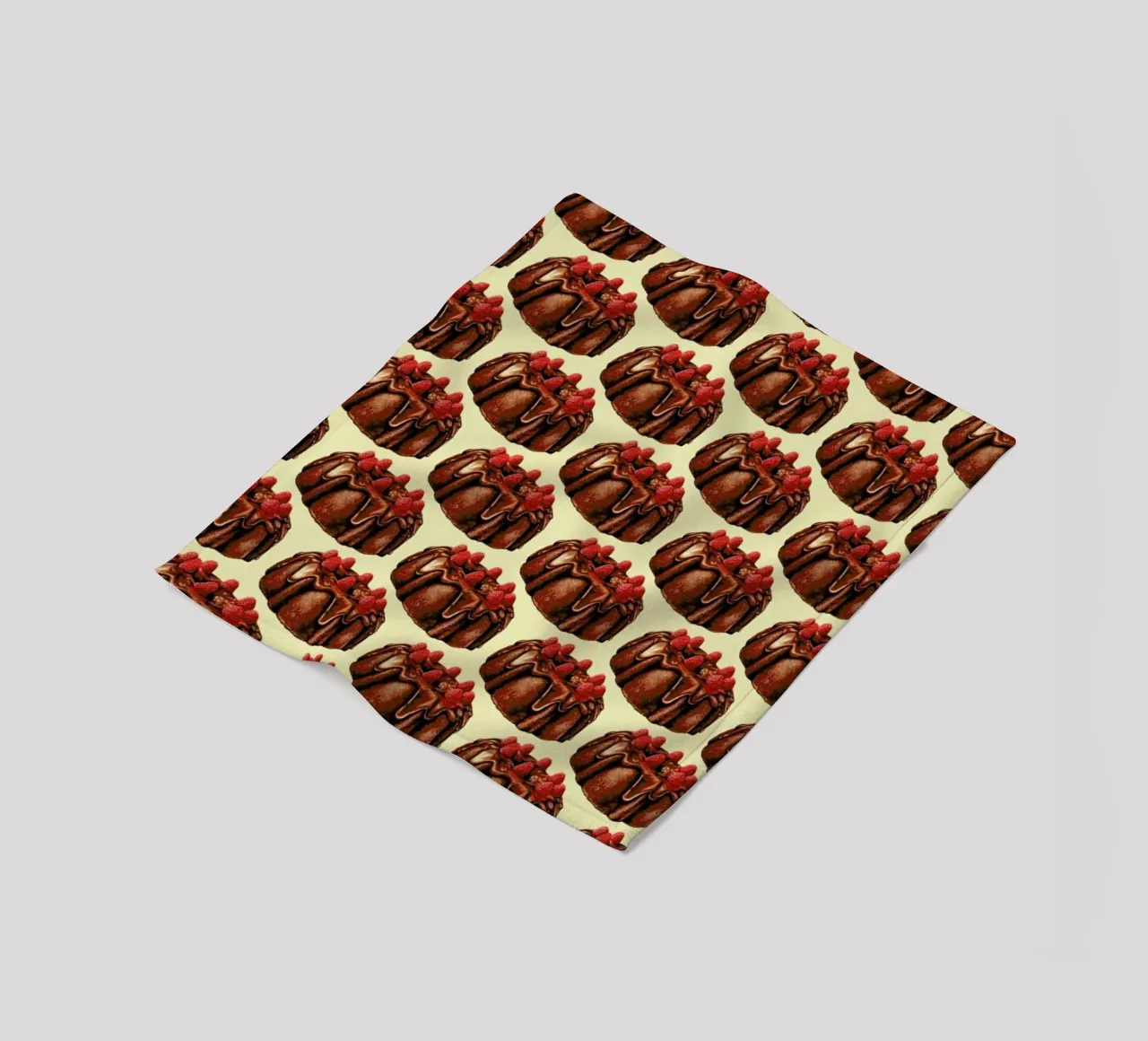 Chocolate Bundt Cake Pattern coperta in pile da Kelly Gilleran