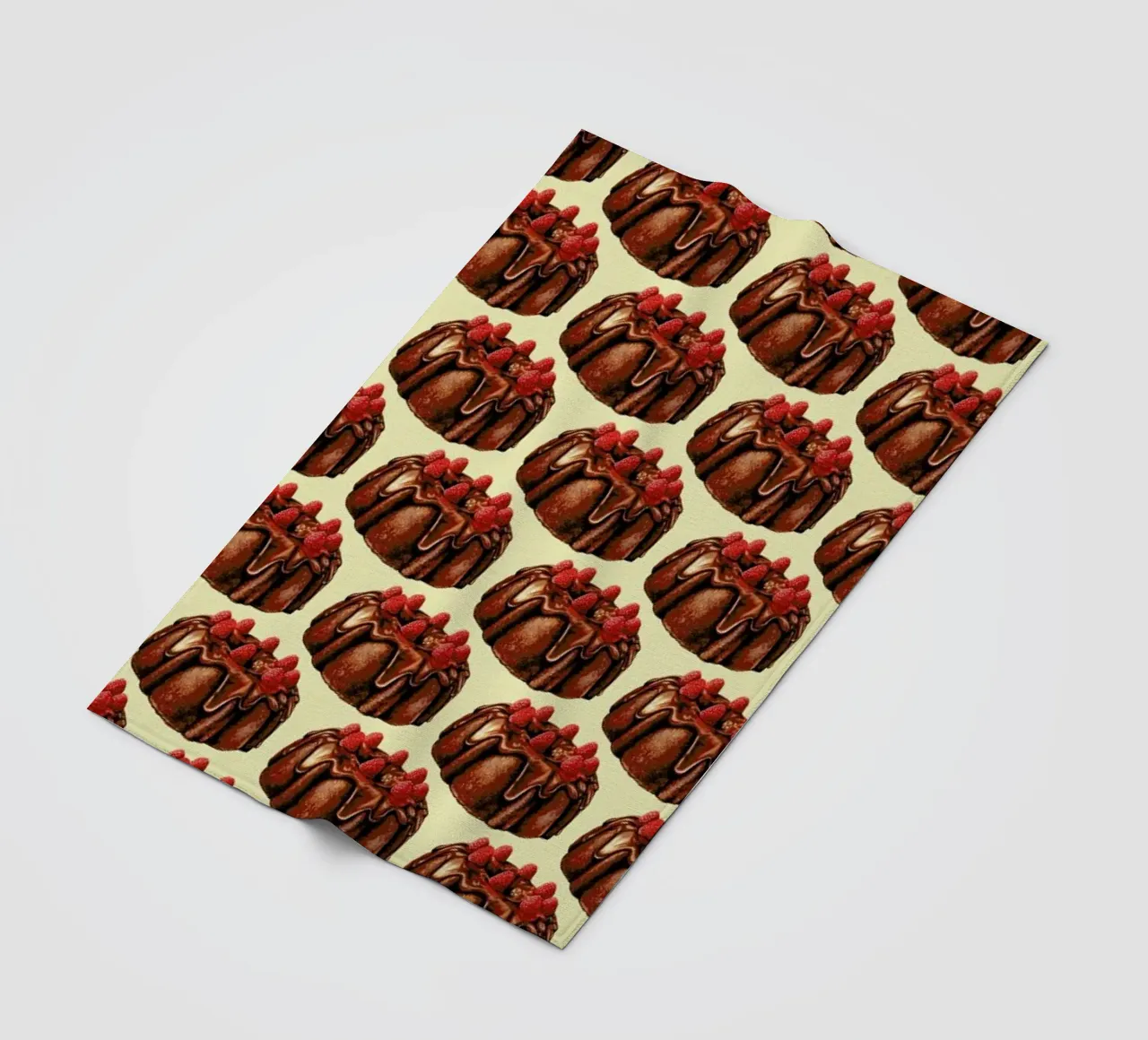 Chocolate Bundt Cake Pattern coperta in pile da Kelly Gilleran