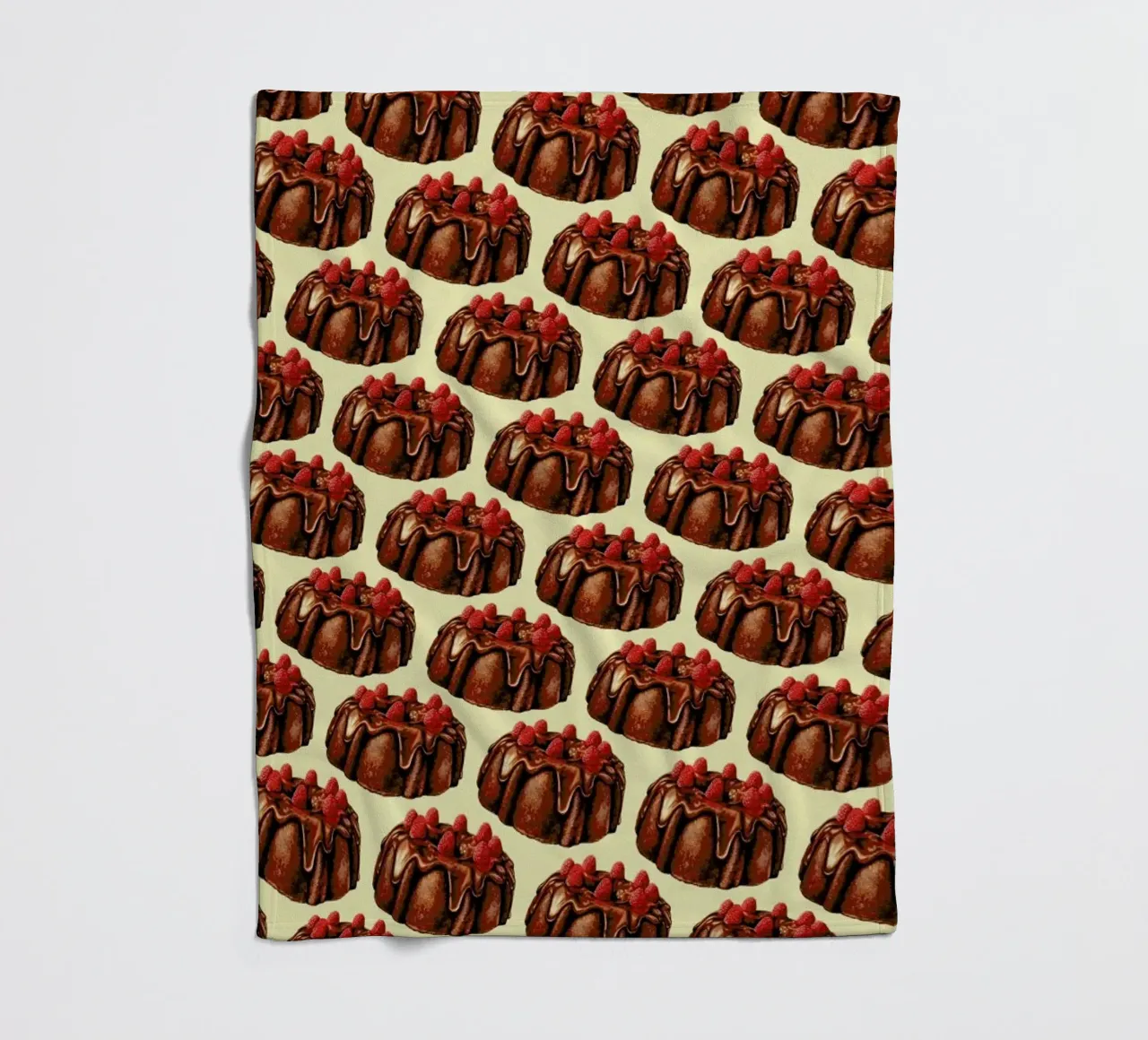 Chocolate Bundt Cake Pattern coperta in pile da Kelly Gilleran