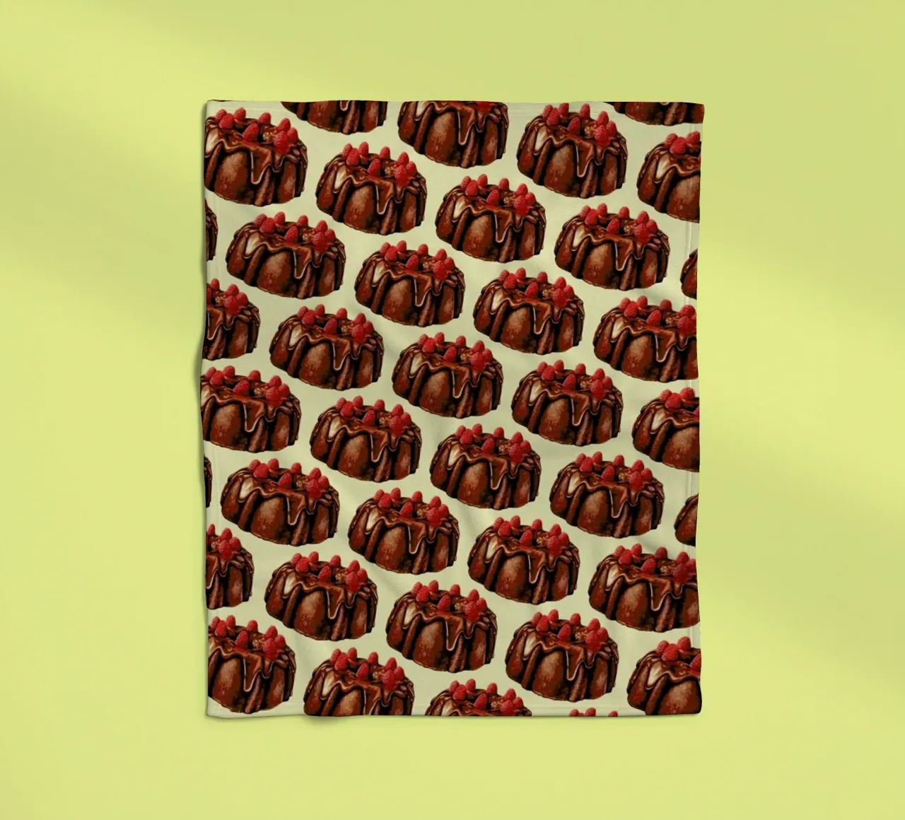 Chocolate Bundt Cake Pattern coperta in pile da Kelly Gilleran