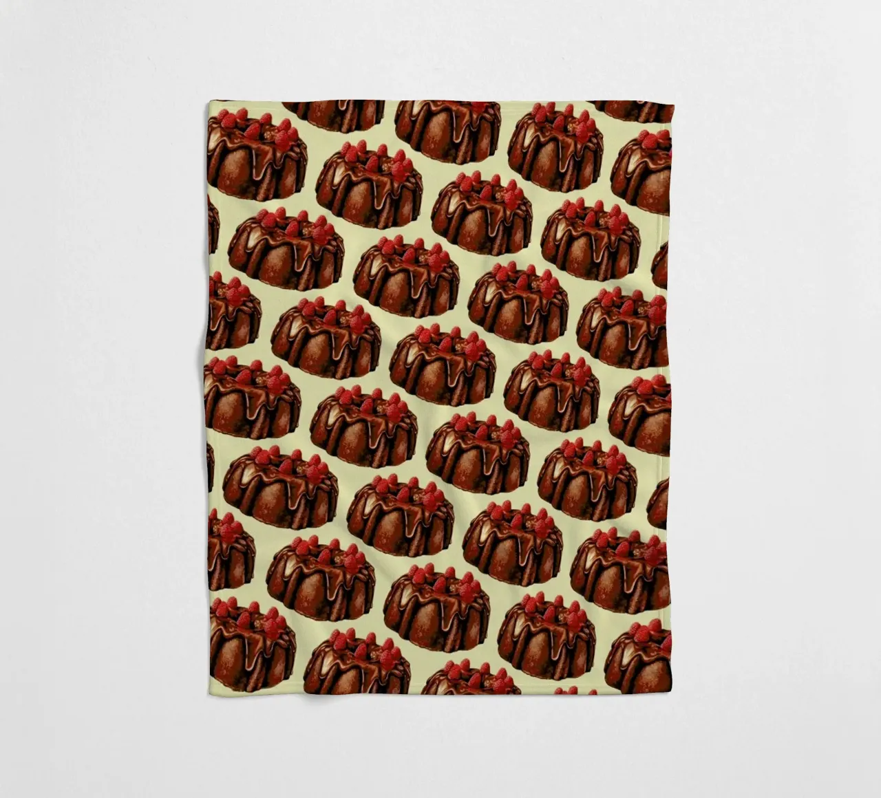 Chocolate Bundt Cake Pattern coperta in pile da Kelly Gilleran