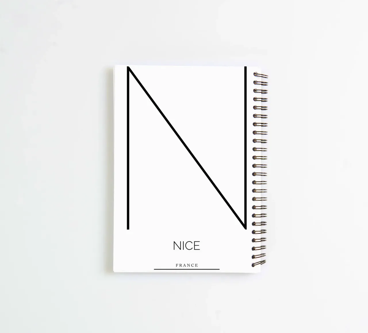 NICE - blanc spiral notebook by CityLights
