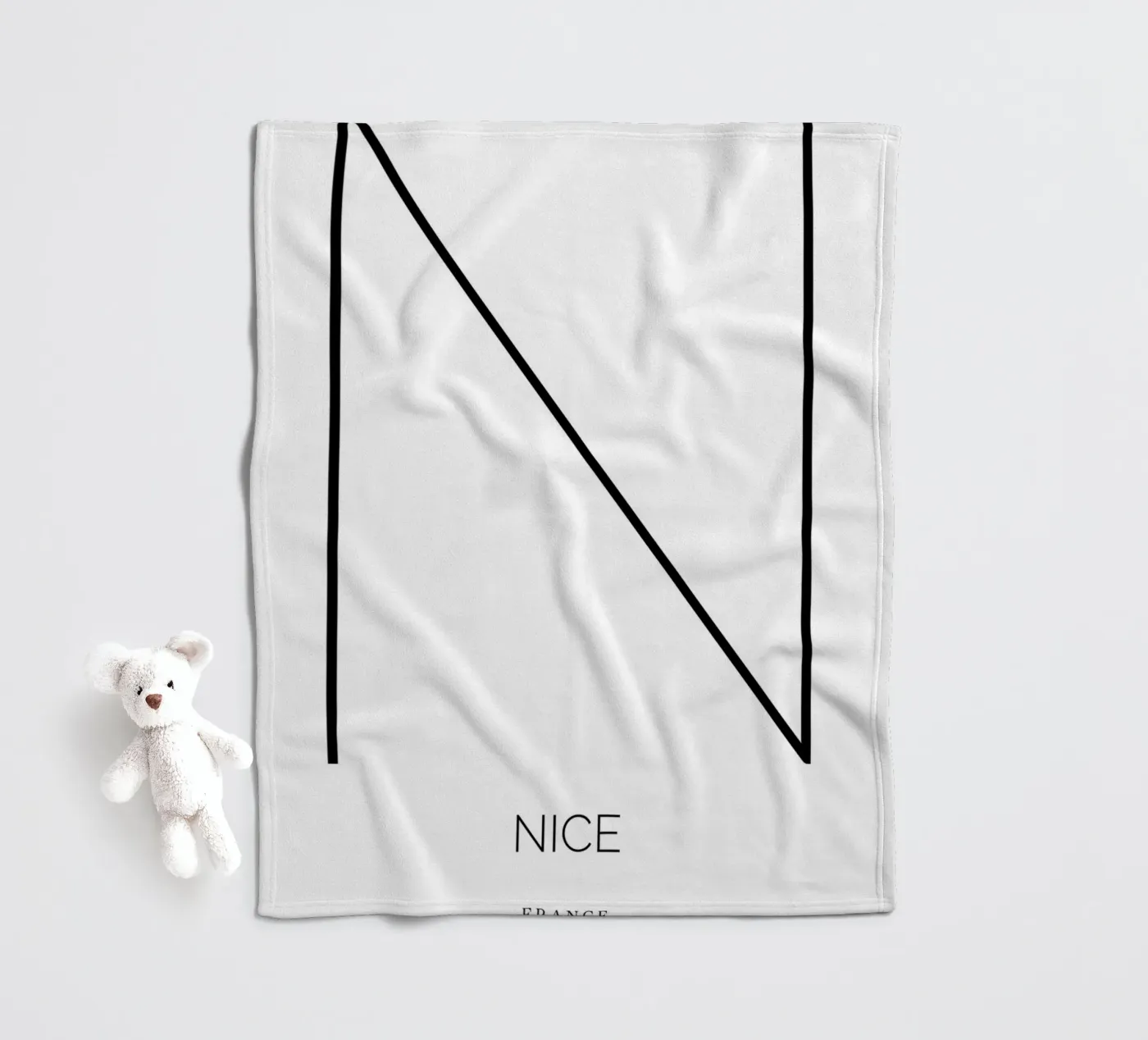 NICE - blanc Fleecedecke von CityLights