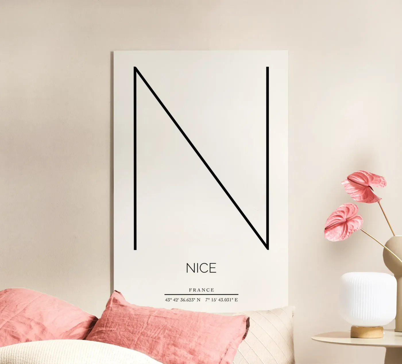 NICE - blanc acrylic glass by CityLights
