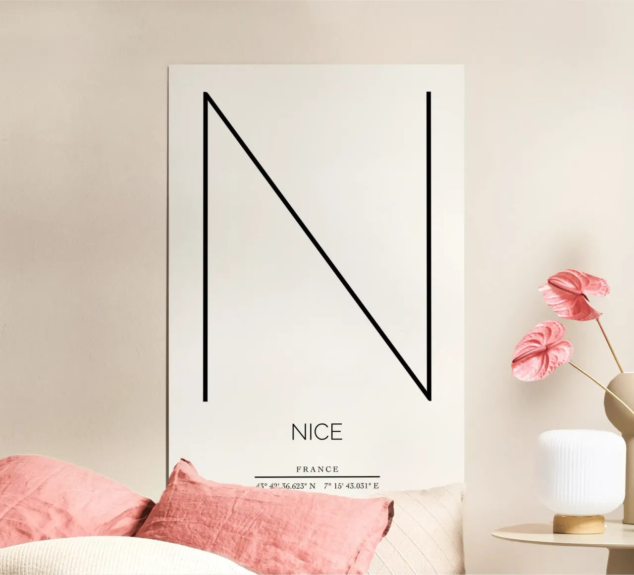 NICE - blanc poster van CityLights