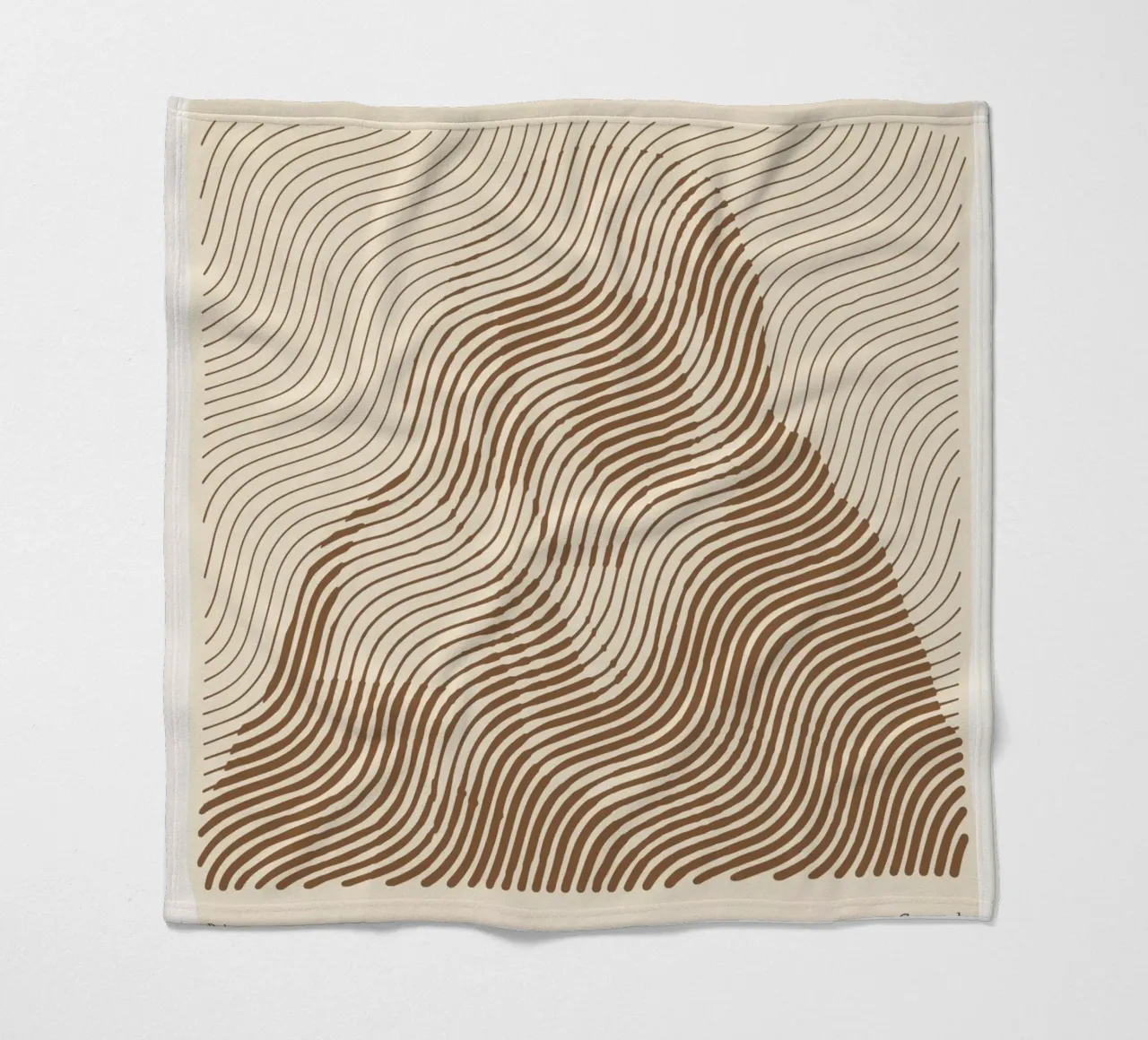 The Virgin in Prayer - John the Baptist fleece blanket by Doa Project