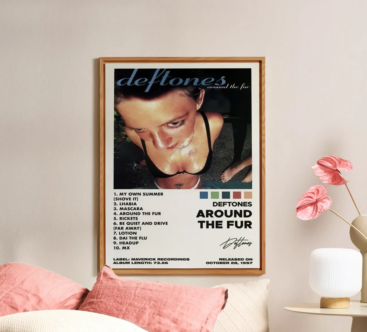 Deftones Around The Fur alluminio dibond da Roronoa7