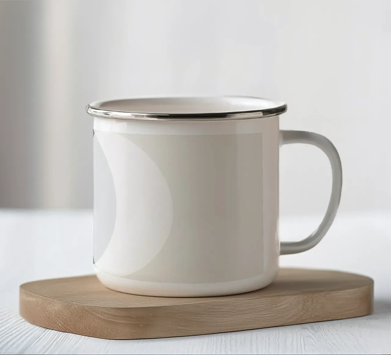 Orbita tazza in smalto da Rose Beck Art