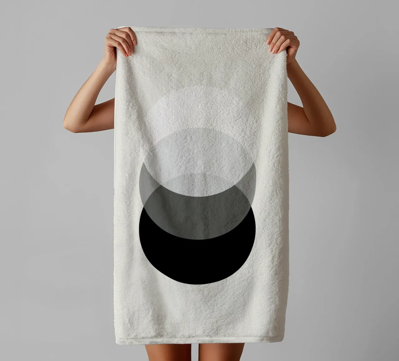 Orbit towel by Rose Beck Art