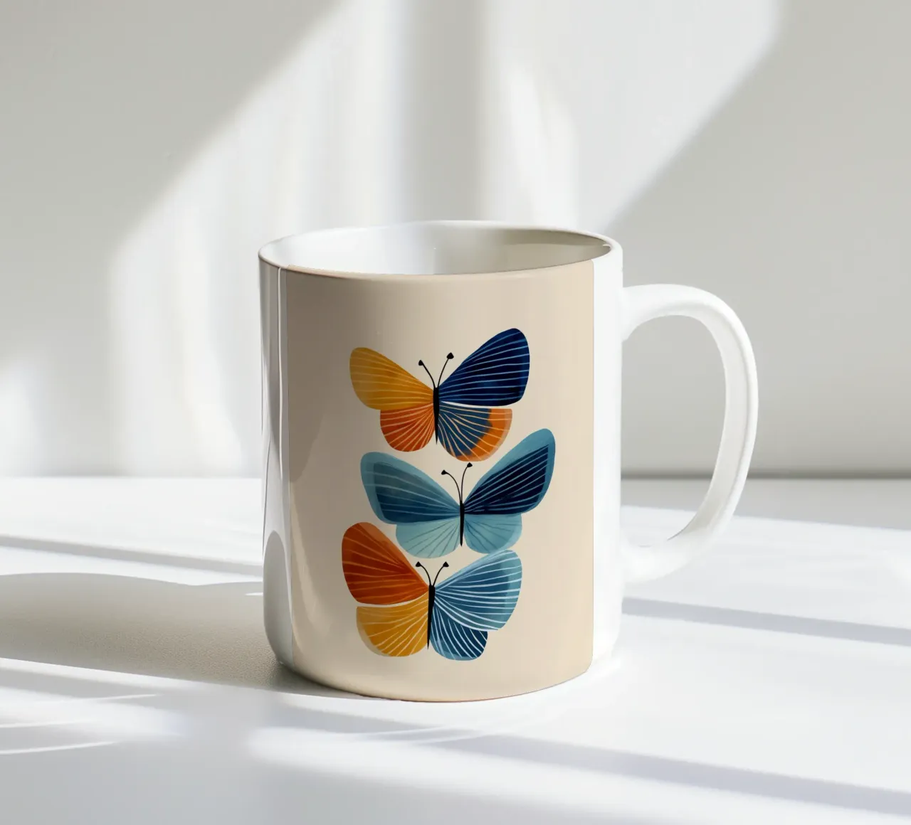 Dancing Butterflies tazza in ceramica da cityart