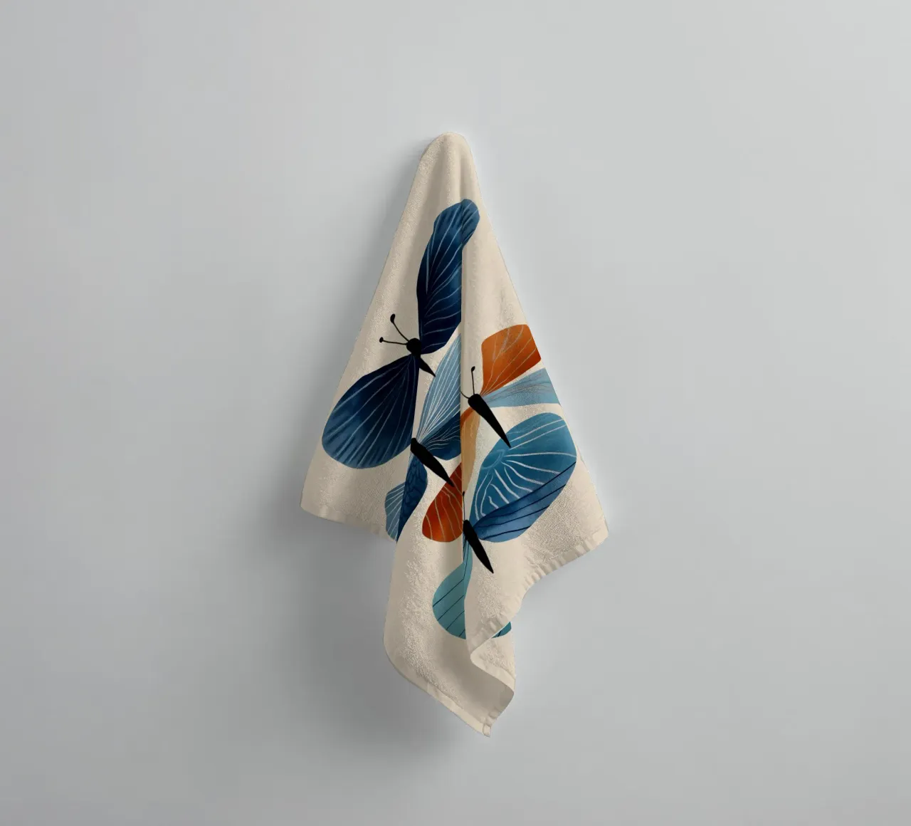 Butterflies in Bloom asciugamano da bagno da cityart