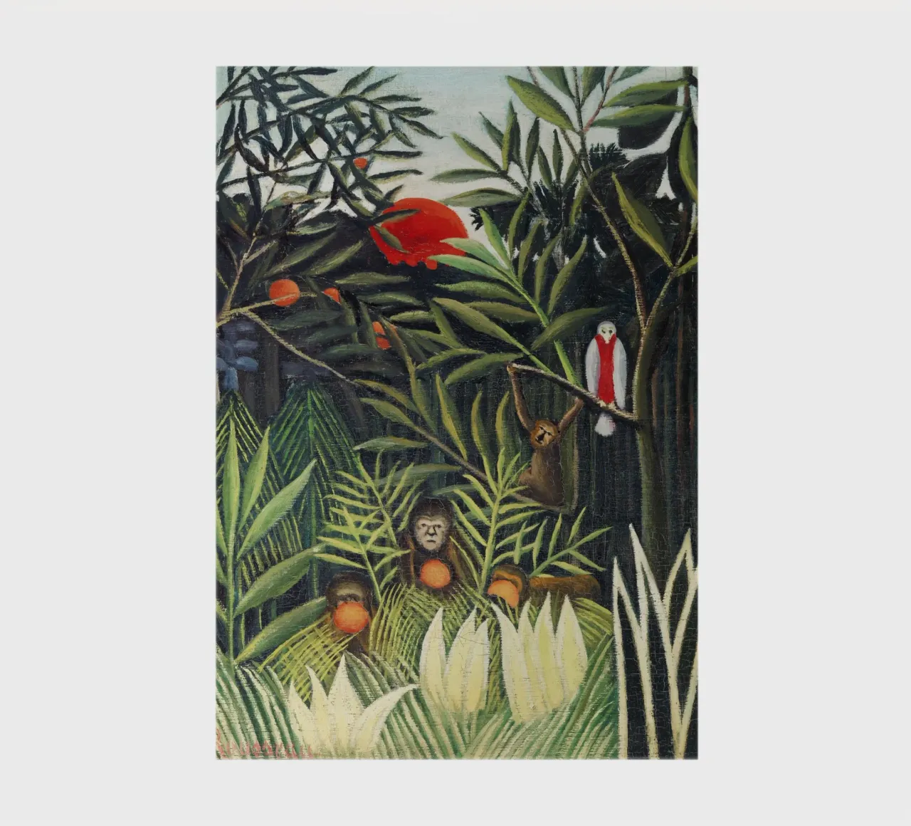 Henri Rousseau’s Monkeys and Parrot in the Virgin Forest notebook by Classic Art Prints