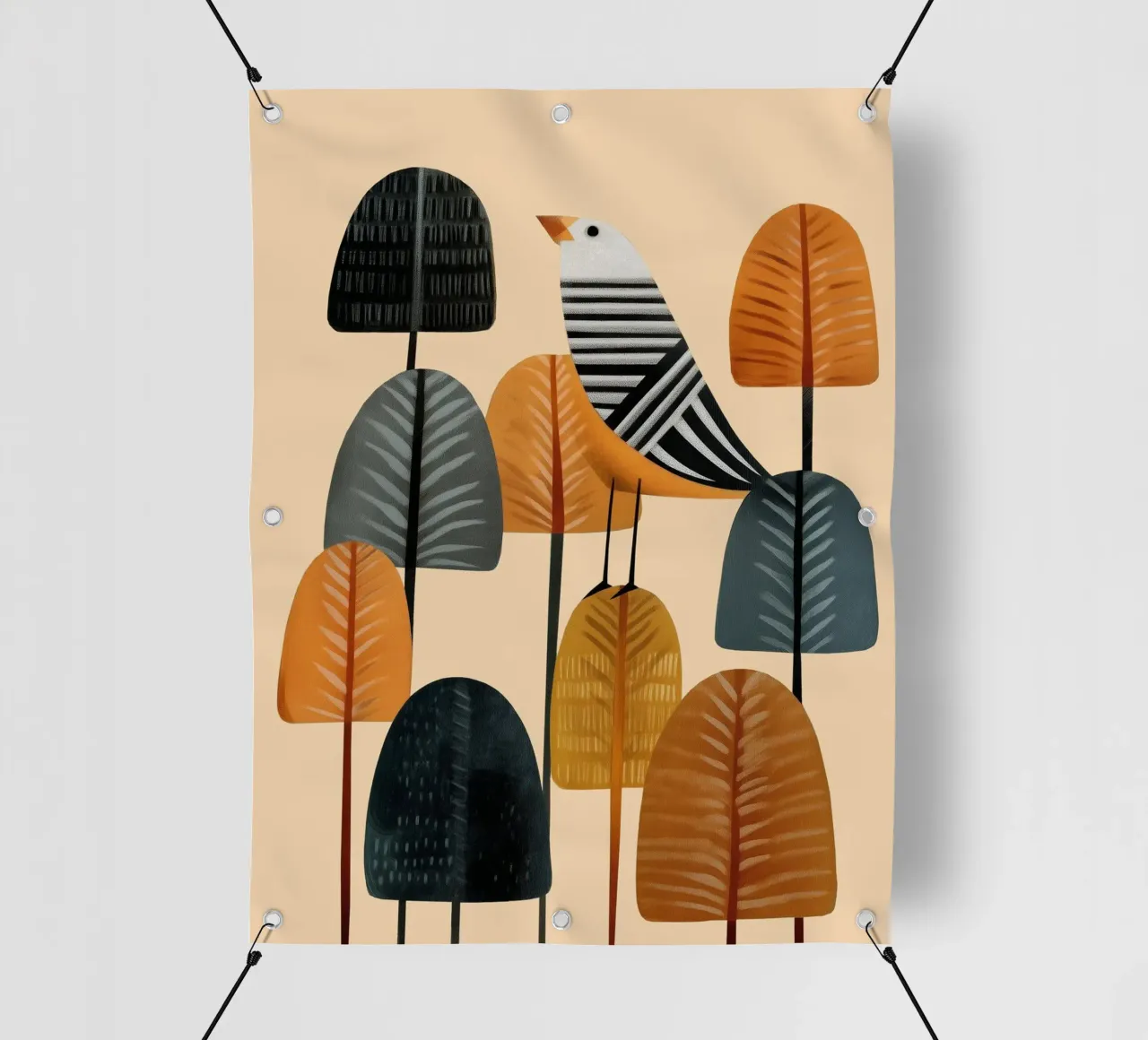Song in the Autumn Grove telo in pvc da cityart