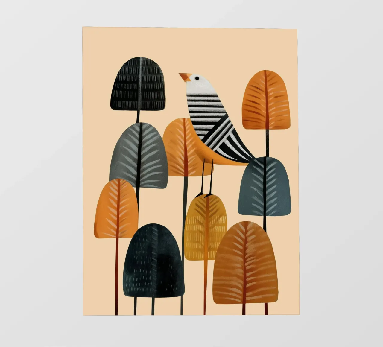 Song in the Autumn Grove telo in pvc da cityart