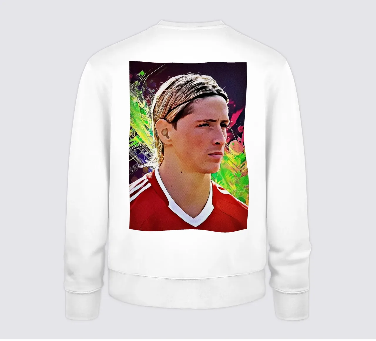 Fernando Torres Ritratto d'arte digitale felpa da ArdanART