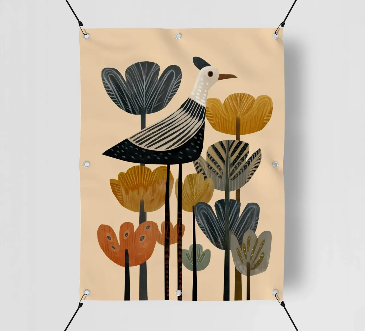 The Blooming Bird telo in pvc da cityart
