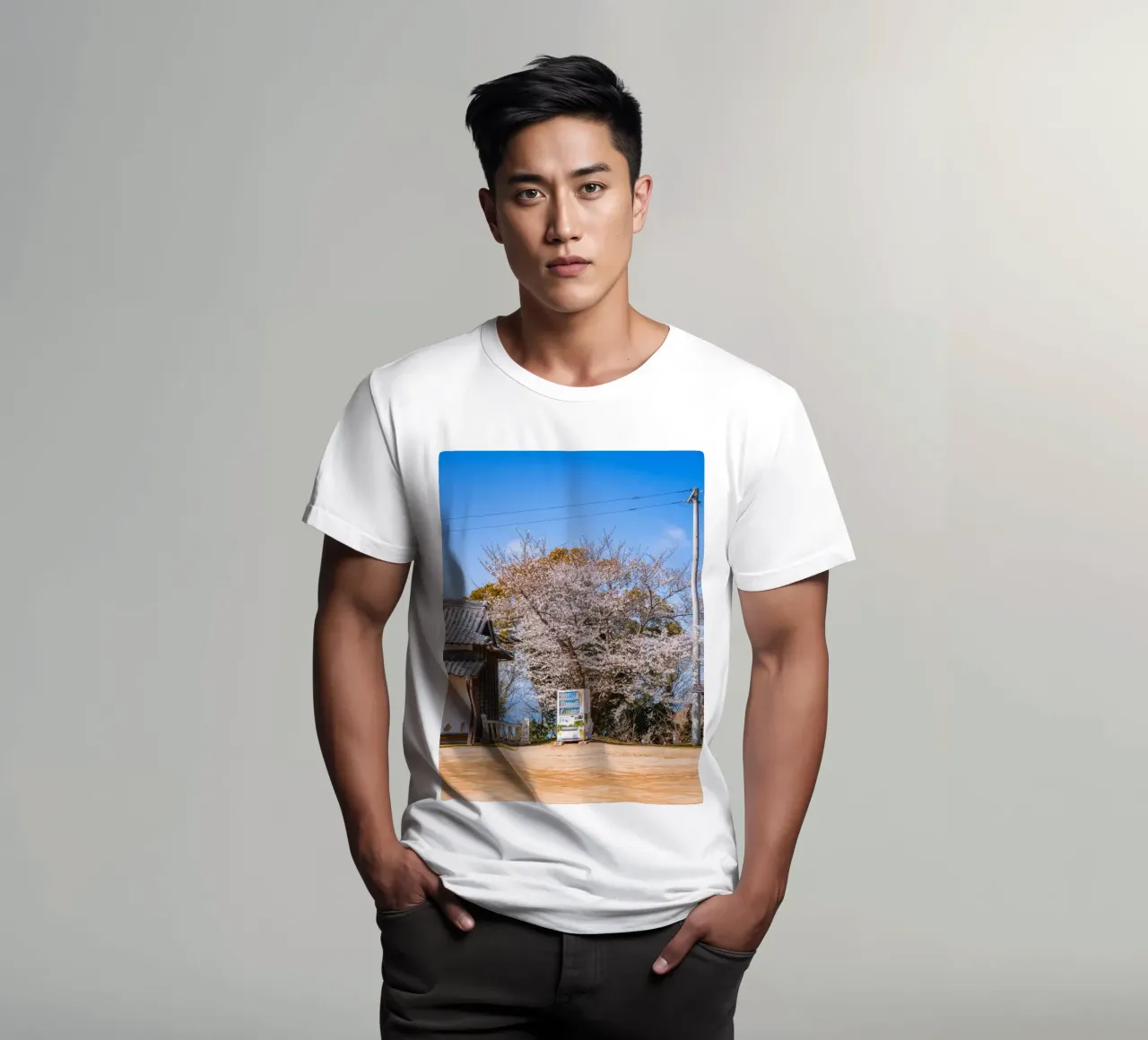 Distributore automatico di templi giapponesi t-shirt da Marcel Bisig