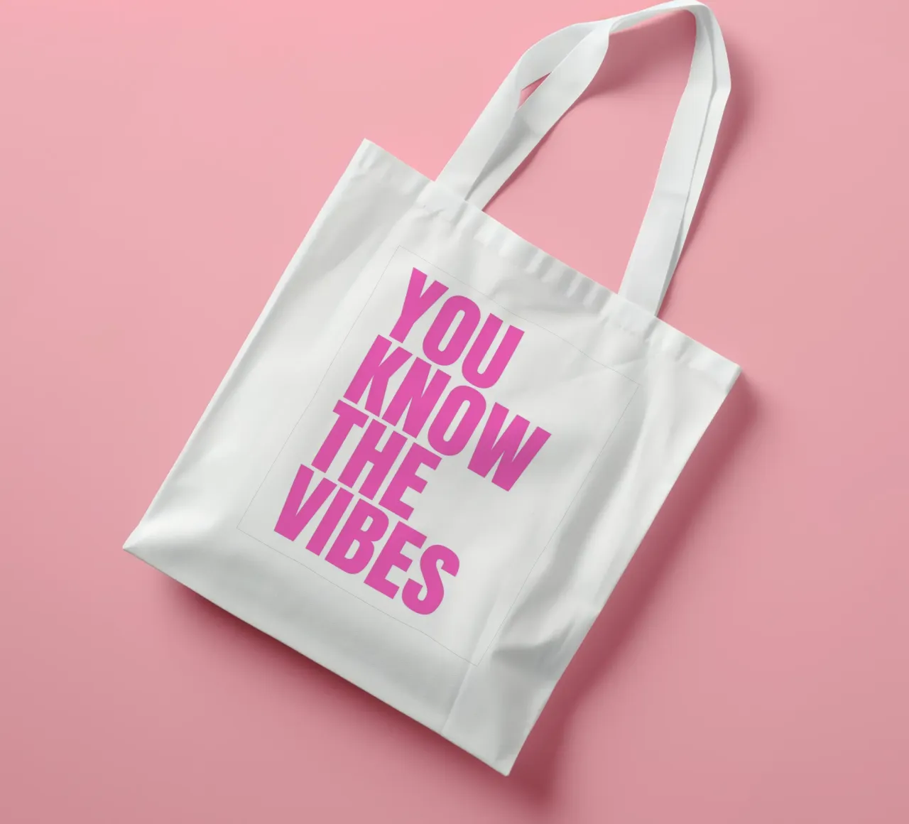 You Know The Vibes borsa in juta da LisaArtes