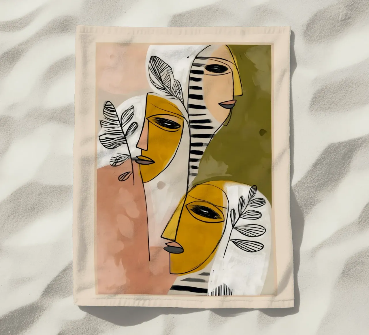 Faces of the Garden telo mare da cityart