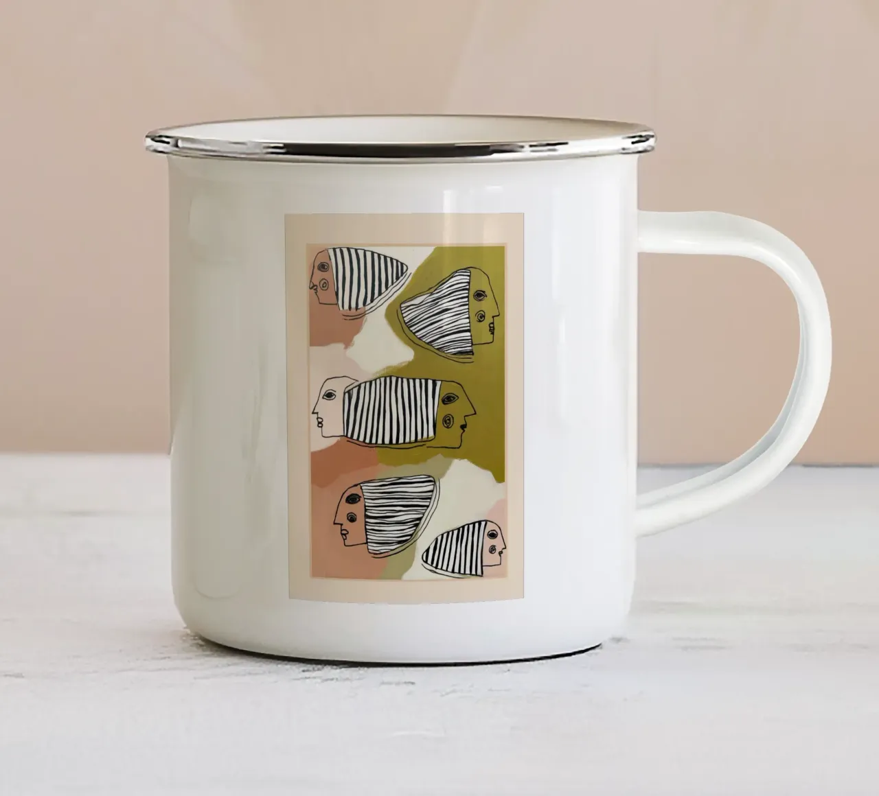 Silent Travelers tazza in smalto da cityart