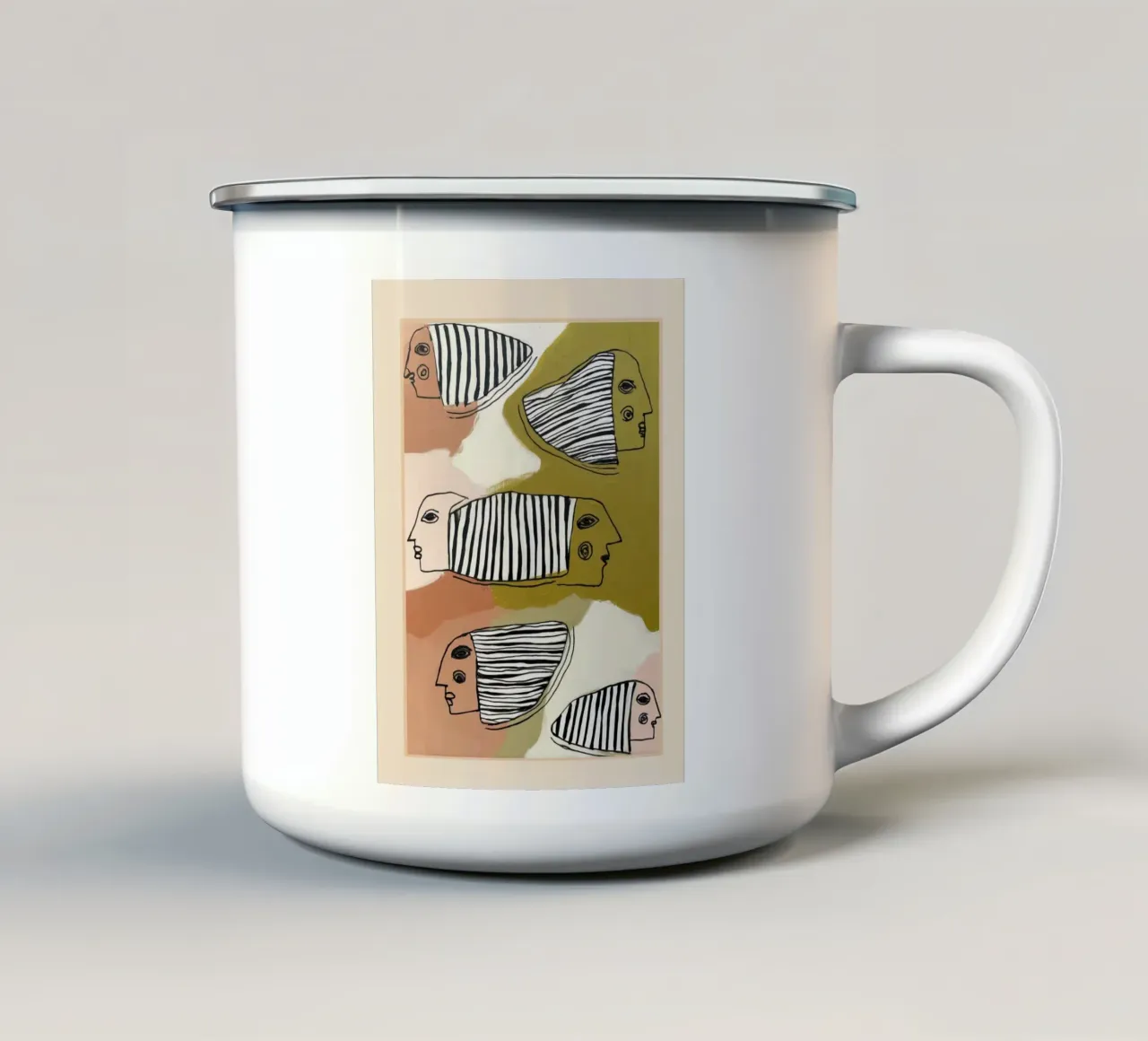 Silent Travelers tazza in smalto da cityart
