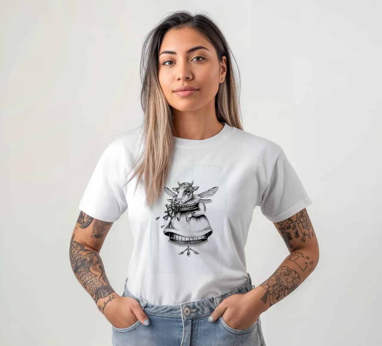 Cow t-shirt da Maria Vdovichenko