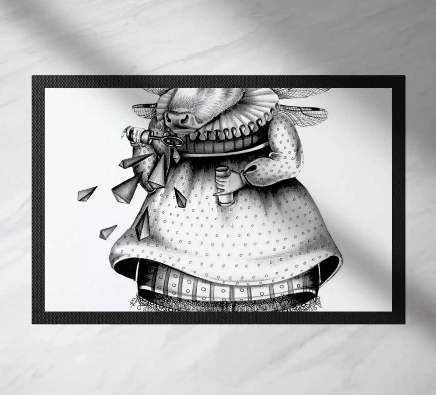 Cow deurmat van Maria Vdovichenko