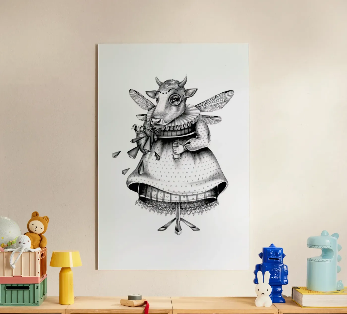 Cow plexiglas de Maria Vdovichenko