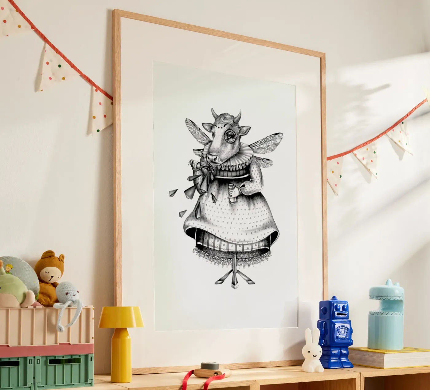 Cow Poster von Maria Vdovichenko