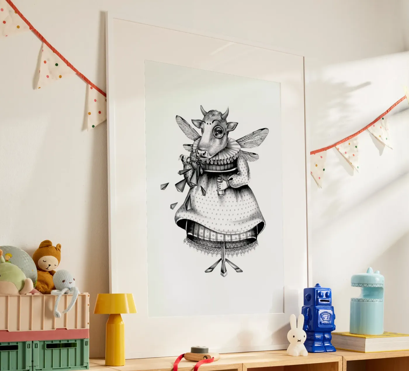 Cow Poster von Maria Vdovichenko