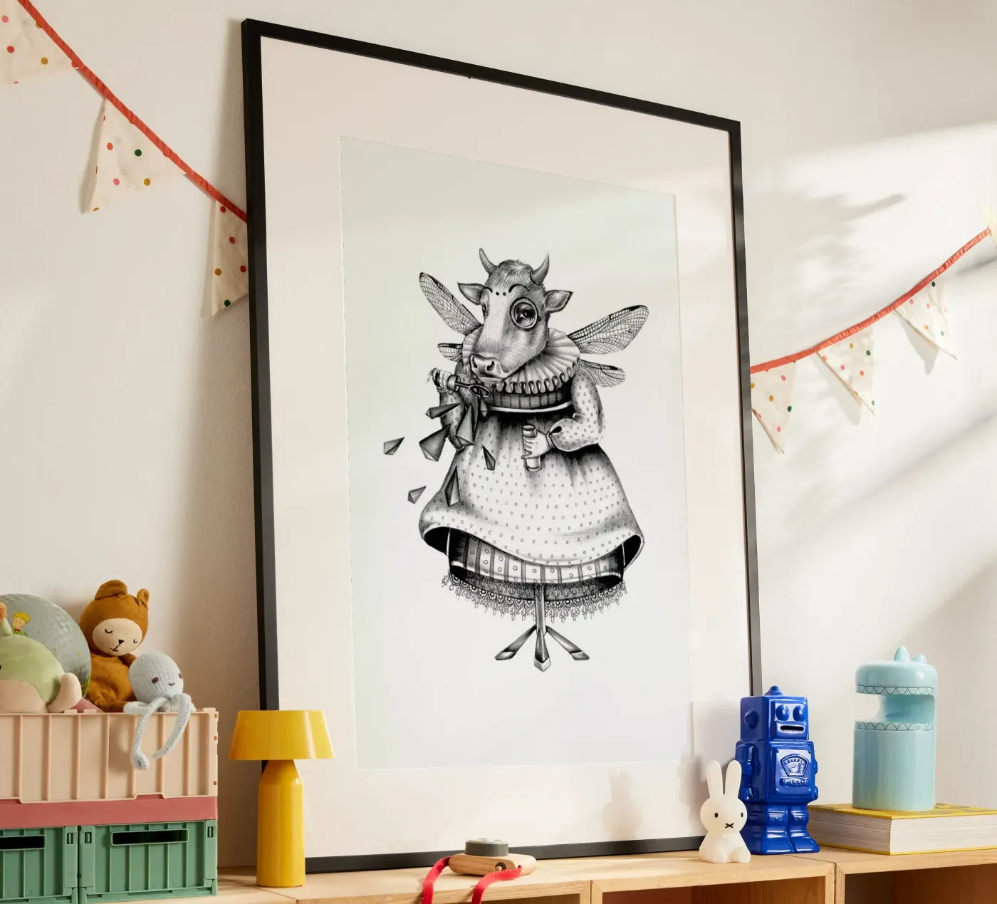 Cow Poster von Maria Vdovichenko