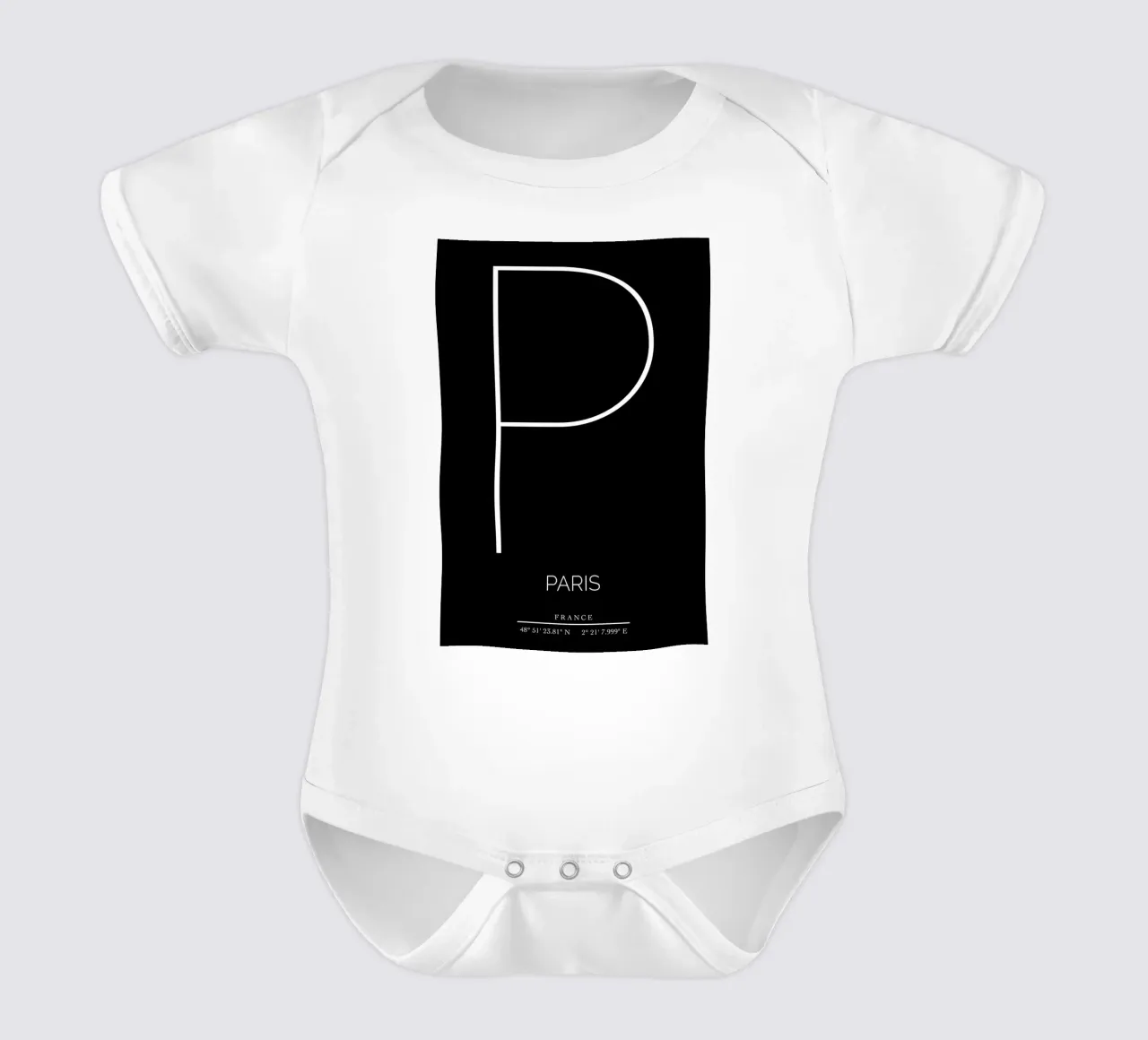 PARIS - noir body neonato maniche corte da CityLights