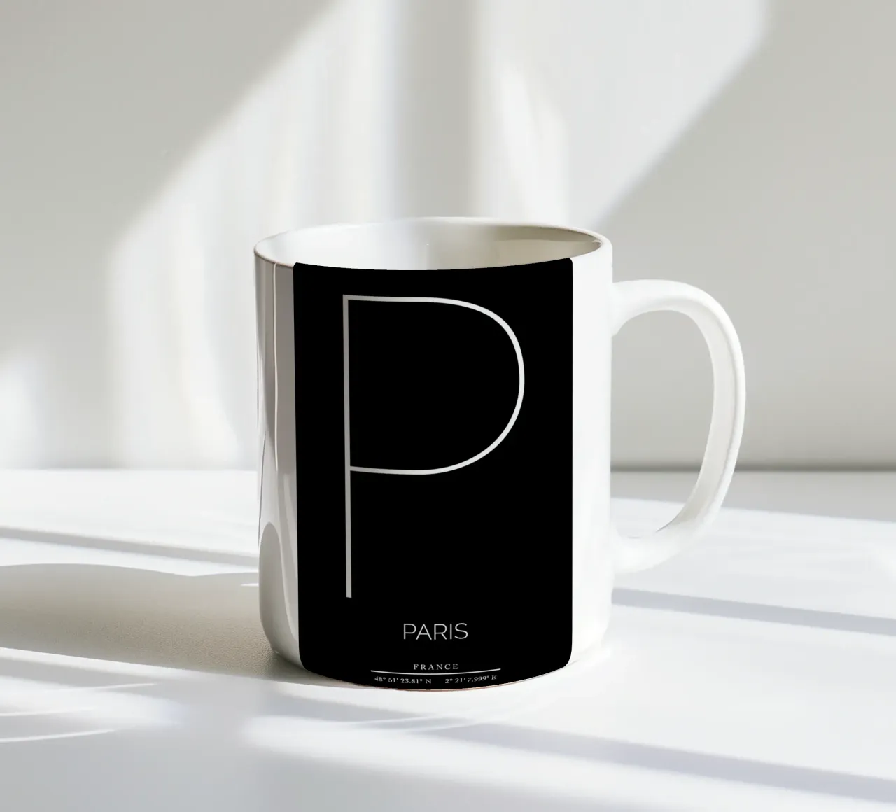 PARIS - noir tazza in ceramica da CityLights