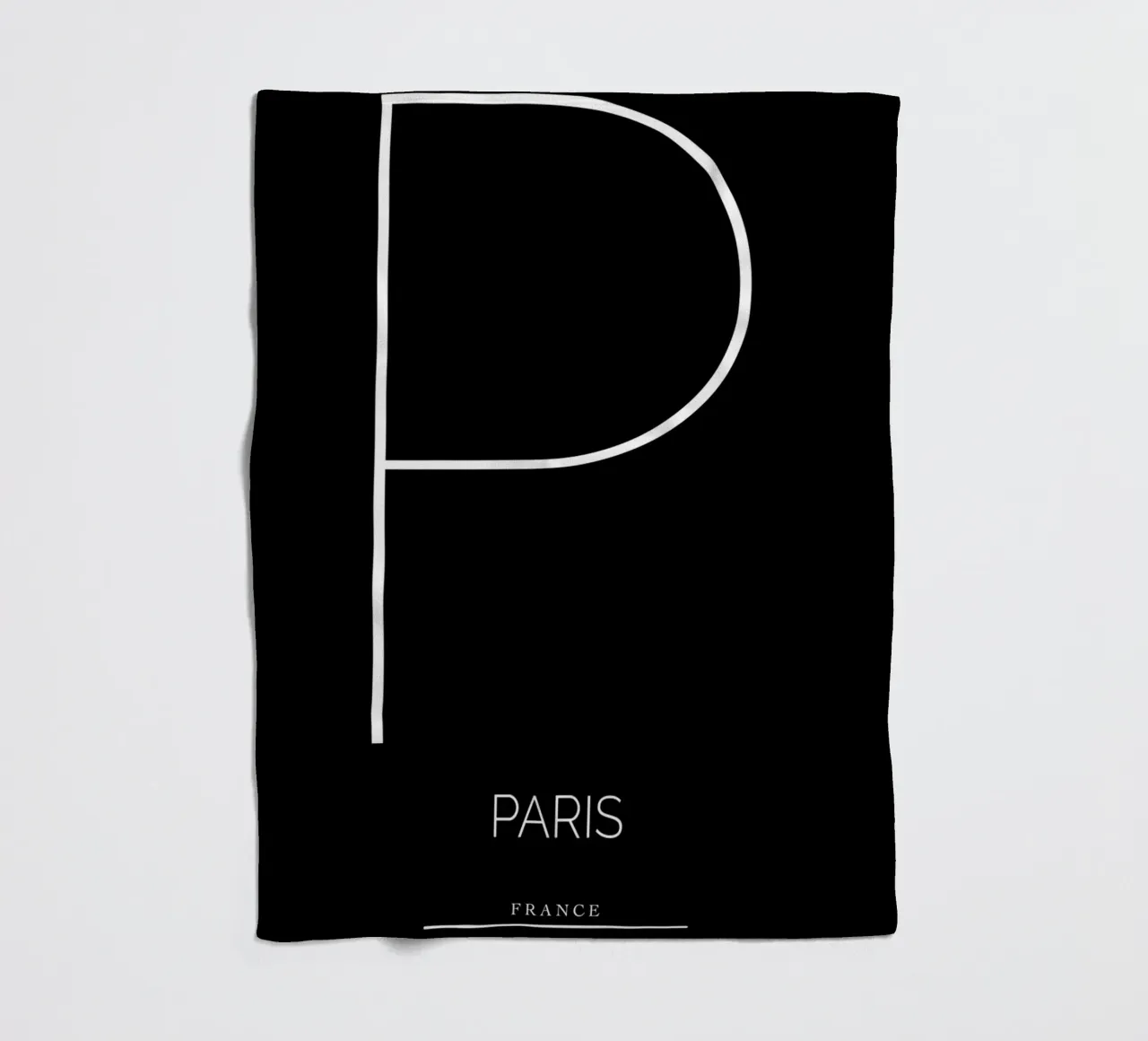 PARIS - noir coperta in pile da CityLights