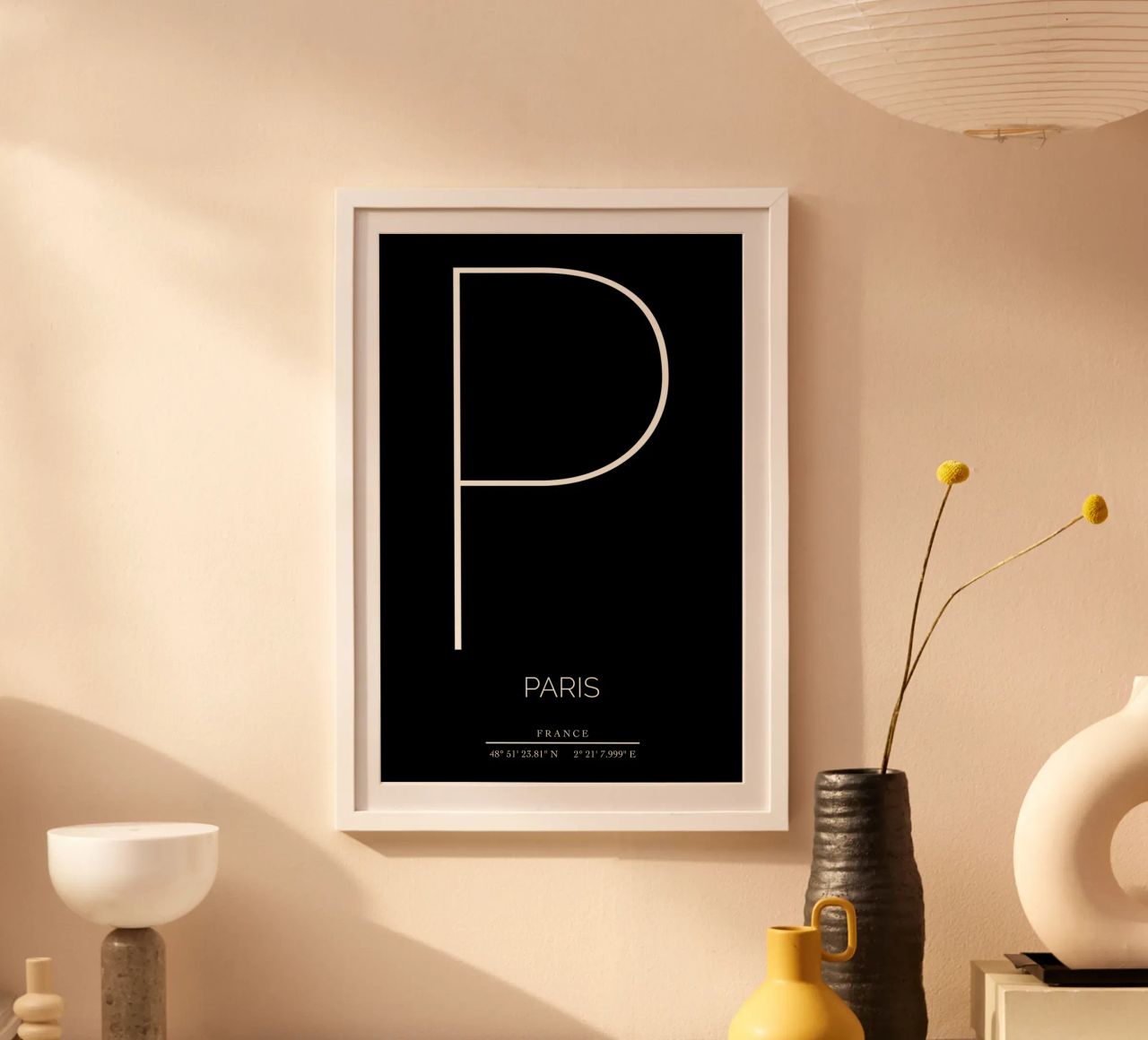 PARIS - noir Poster von CityLights