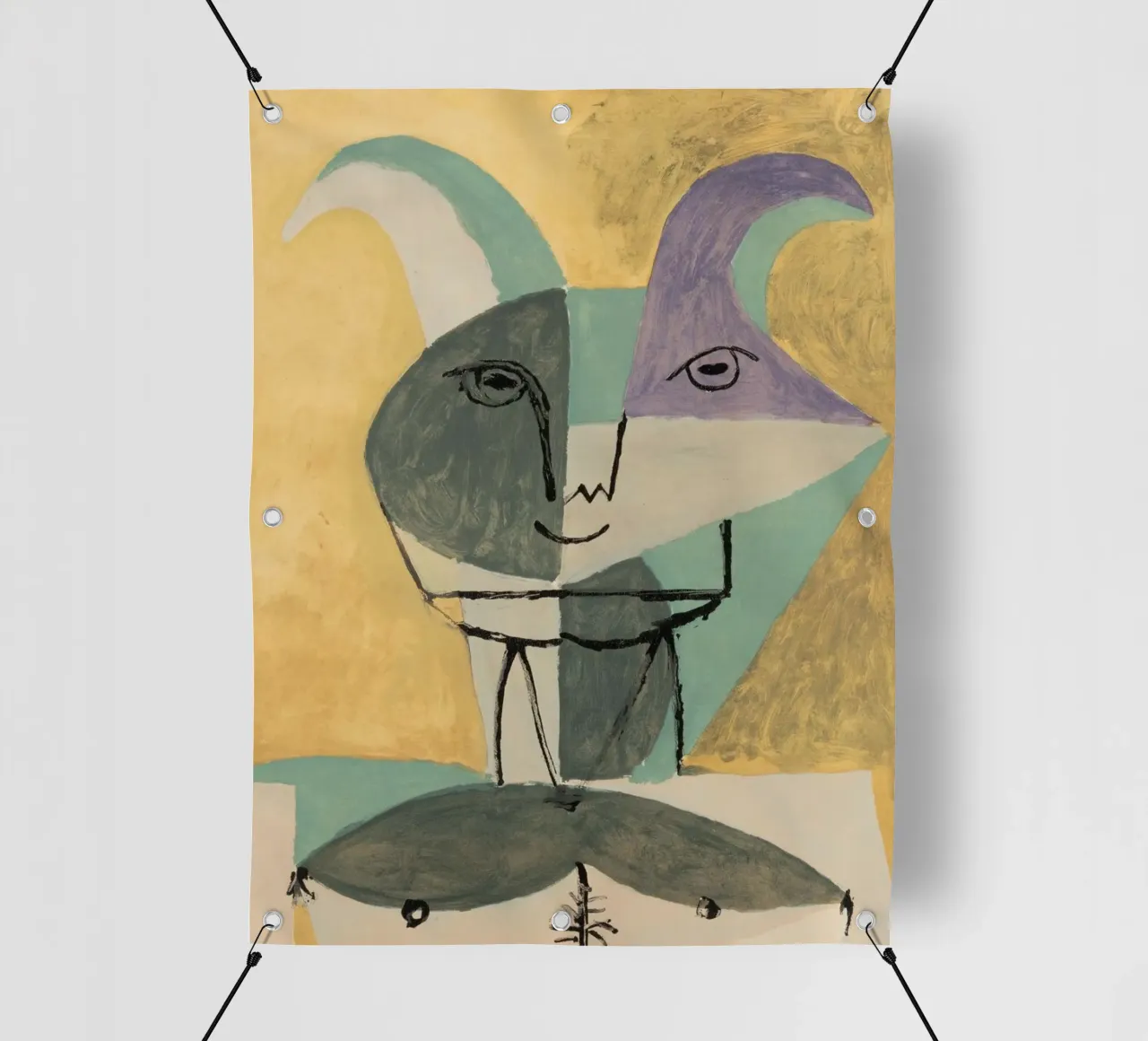 fauna sculpture picasso telo in pvc da eternal nino
