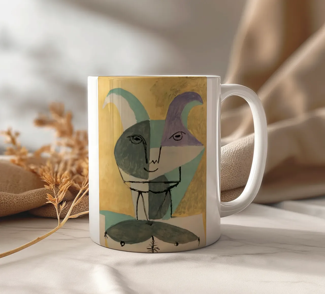 fauna sculpture picasso tazza in ceramica da eternal nino