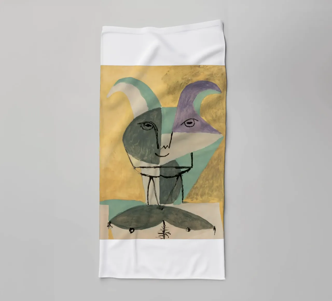 fauna sculpture picasso asciugamano da bagno da eternal nino