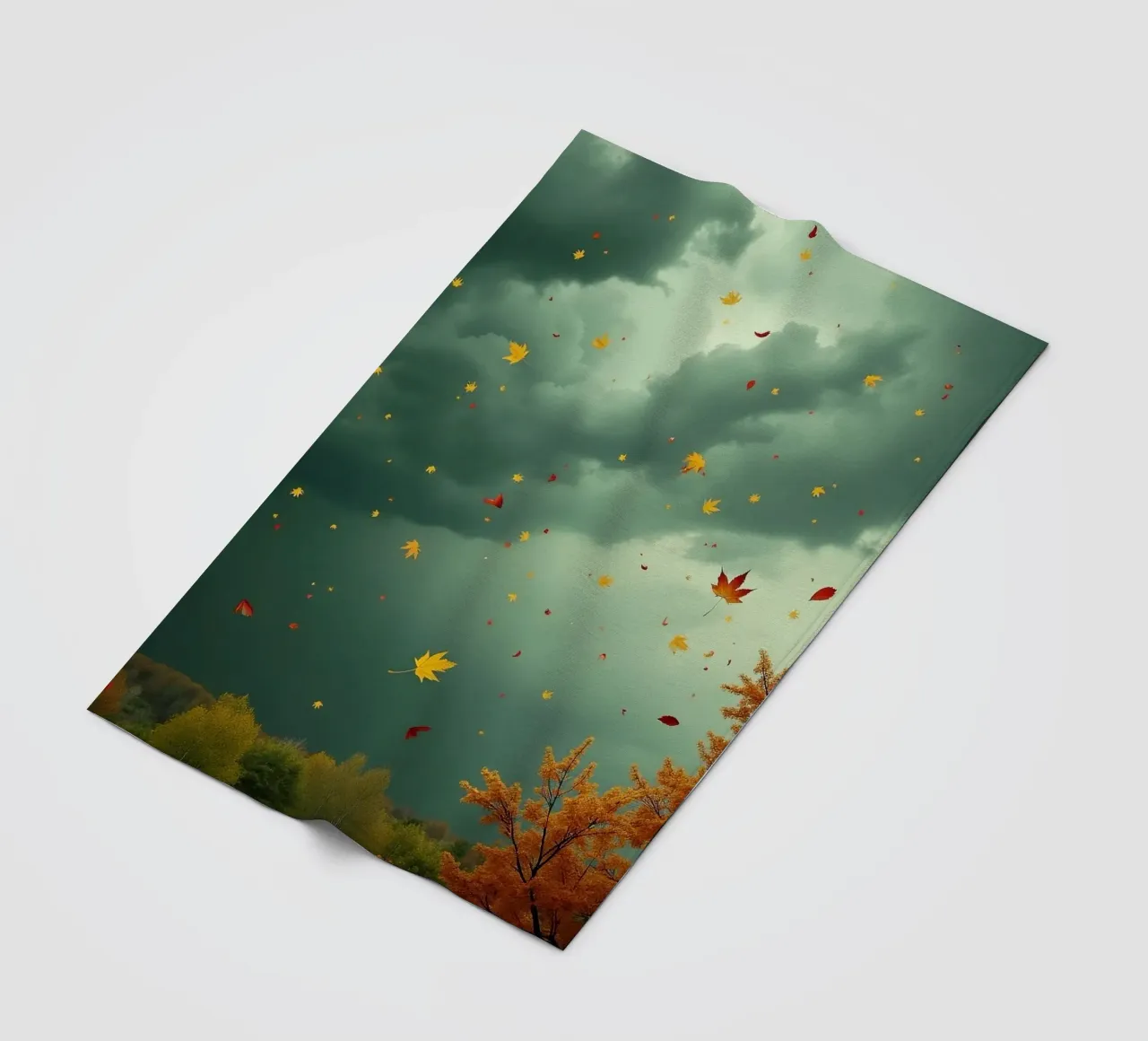 Tempesta d'autunno_1 coperta in pile da Fantasie & Mystikwelten by LK