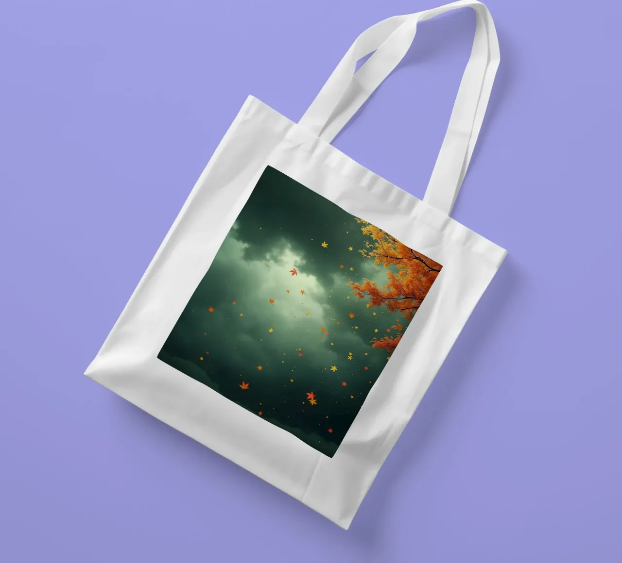 Tempesta d'autunno_2 borsa in juta da Fantasie & Mystikwelten by LK