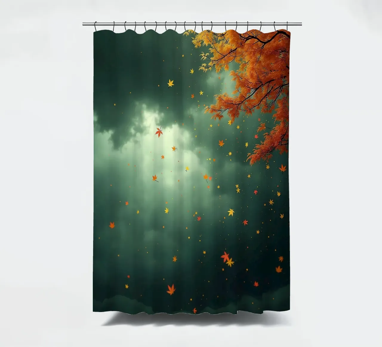 Tempesta d'autunno_2 tenda da doccia da Fantasie & Mystikwelten by LK
