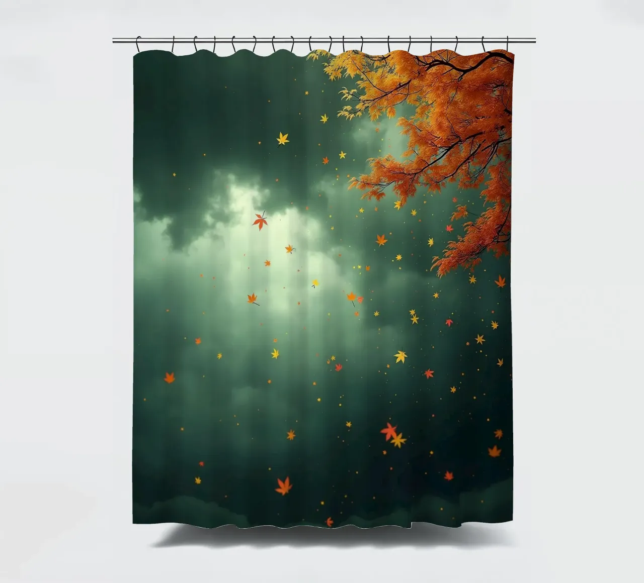 Tempesta d'autunno_2 tenda da doccia da Fantasie & Mystikwelten by LK
