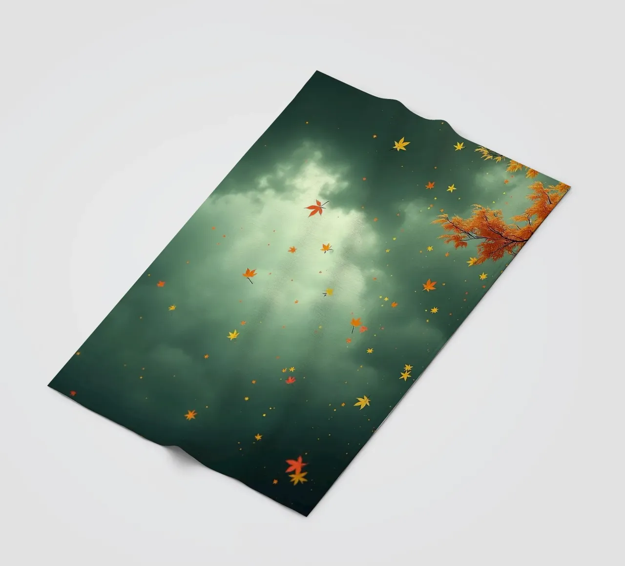 Tempesta d'autunno_2 coperta in pile da Fantasie & Mystikwelten by LK