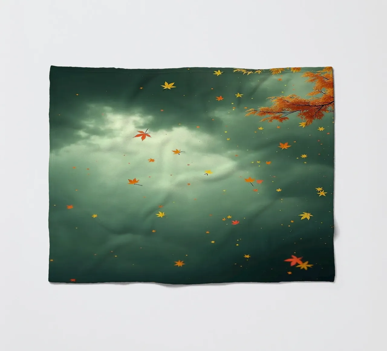 Tempesta d'autunno_2 coperta in pile da Fantasie & Mystikwelten by LK