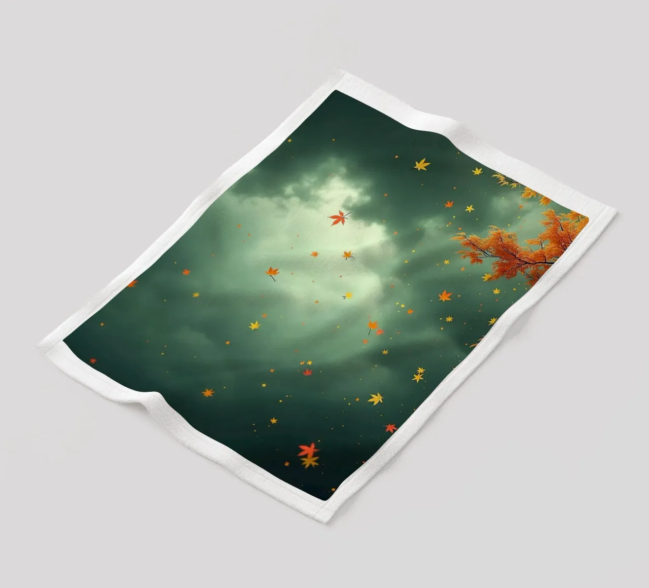 Tempesta d'autunno_2 coperta in pile da Fantasie & Mystikwelten by LK